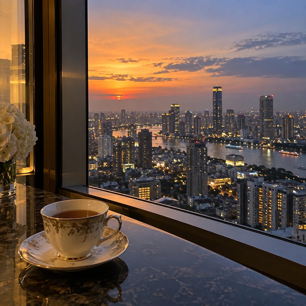 夕暮れの景色